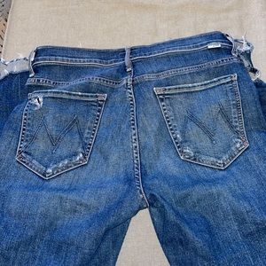 Mother Denim The Insider Crop Step Chew